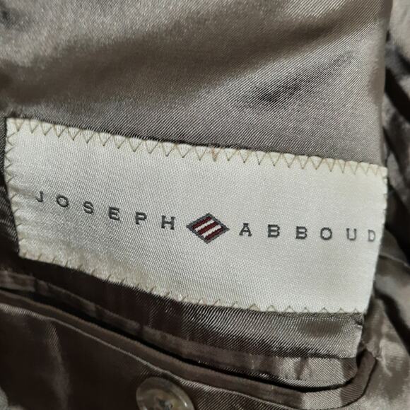 Joseph Abboud 42R Tan Blazer Vintage USA 100% Wool Sport Coat Classic Fit - Picture 5 of 8